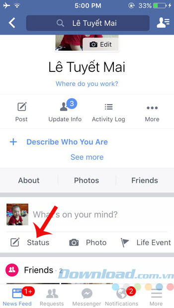Đăng status