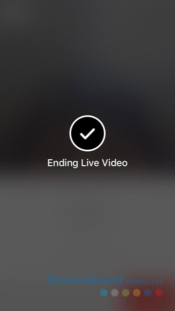 kết thúc stream video