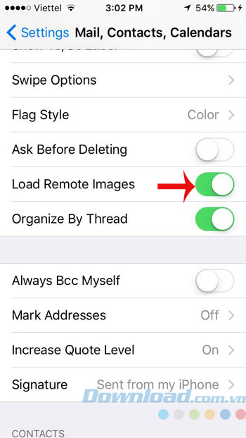 Tắt tính năng tự tải ảnh trong mail Tắt tính năng tự tải ảnh trong mail
