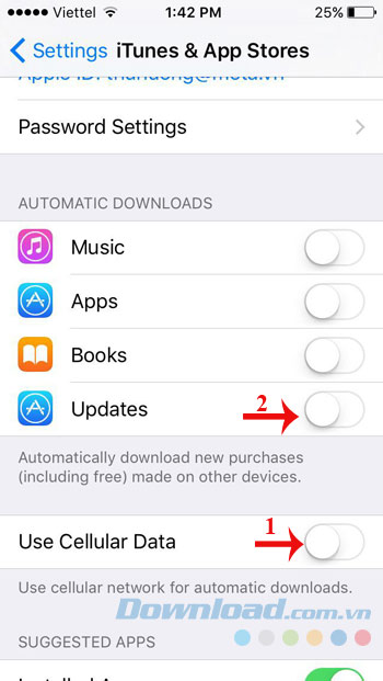 Tắt cập nhật ứng dụng Tắt cập nhật ứng dụng