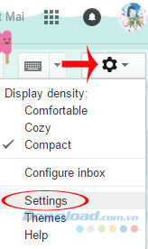 Nhấn vào Cài đặt