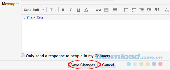 Lưu thiết lập đánh dấu thư đã đọc