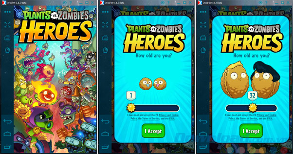 Chơi Plants vs Zombies trên Droid4X