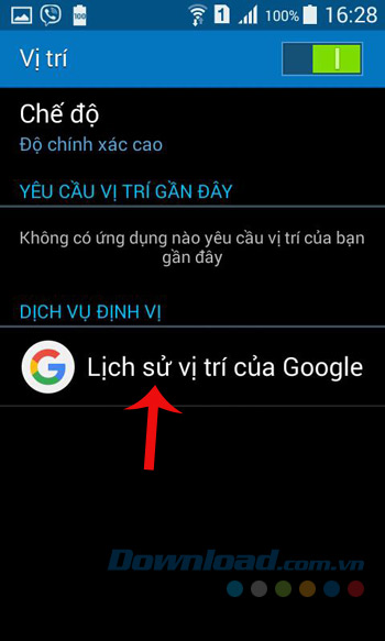 Lịch sử vị trí Google