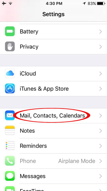 Cài đặt danh bạ Cài đặt danh bạ