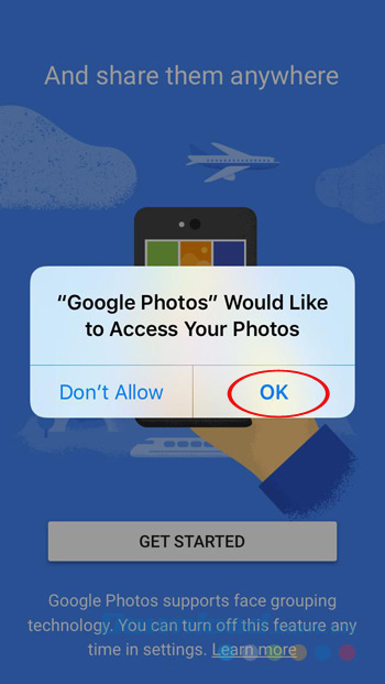 Cho phép truy cập dữ liệu ảnh Cho phép truy cập dữ liệu ảnh
