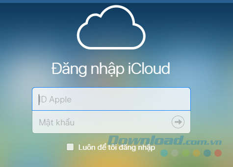 Đăng nhập iCloud Đăng nhập iCloud
