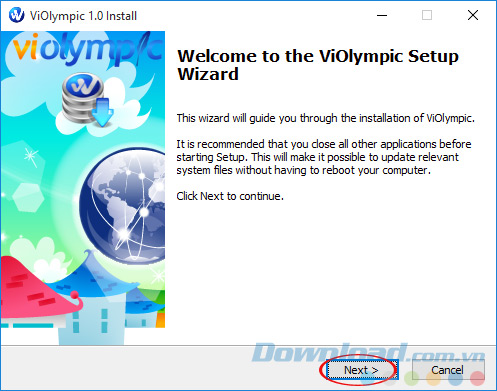 Giao diện cài đặt Violympic