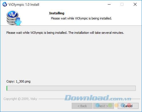 Quá trình cài đặt Violympic