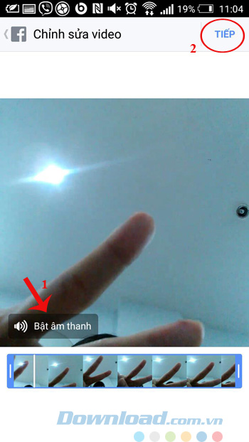 Chỉnh sửa video avatar Faccebook