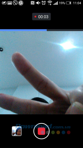 Quá trình quay video Faccebook