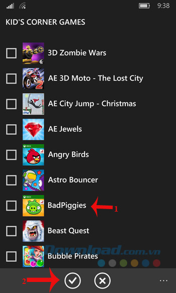 Chọn game Chọn game