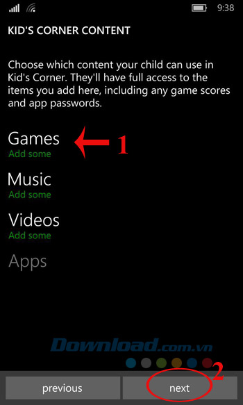 Chọn nội dung ứng dụng Chọn nội dung ứng dụng