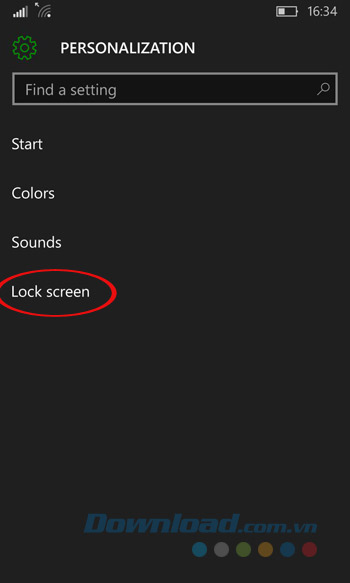Khóa màn hình Khóa màn hình