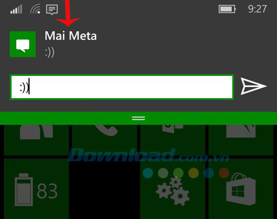 Trả lời tin nhắn Trả lời tin nhắn