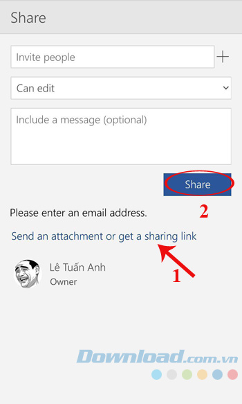 Chia sẻ file Chia sẻ file
