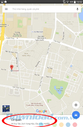 Chọn địa điểm cần đánh dấu