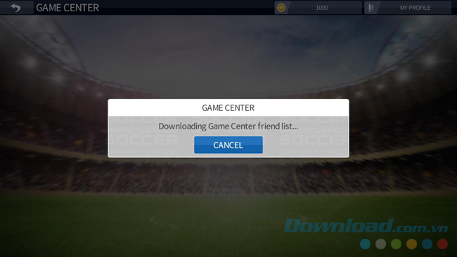 Tìm kiếm người chơi cùng trong game Dream League Soccer
