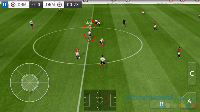 Đấu đối kháng trong game Dream League Soccer