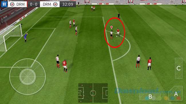 Chơi với người thật trong game Dream League Soccer