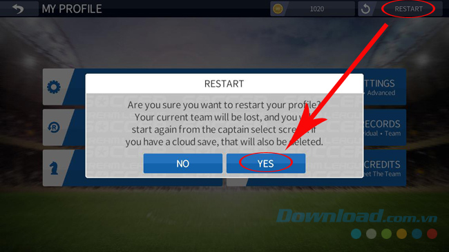 Khởi động lại mùa giải Dream League Soccer