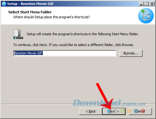 Cài đặt Beneton Moive GIF trên máy tính