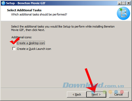 Cách cài đặt Beneton Movie GIF