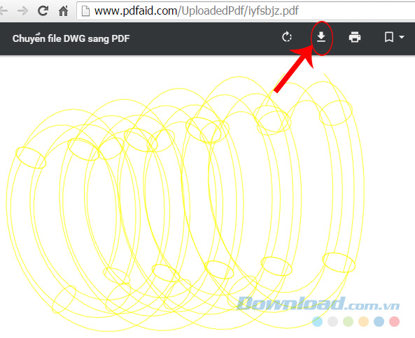 Tải về file sau khi convert
