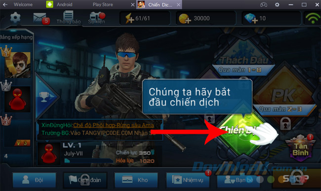 Tham gia chiến dịch