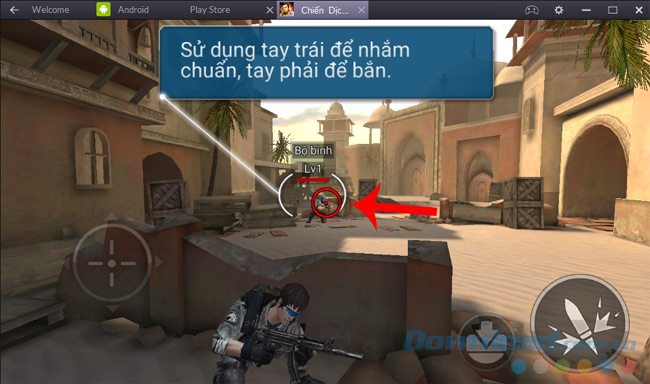 Cách bắn súng trong game Chiến dịch huyền thoại