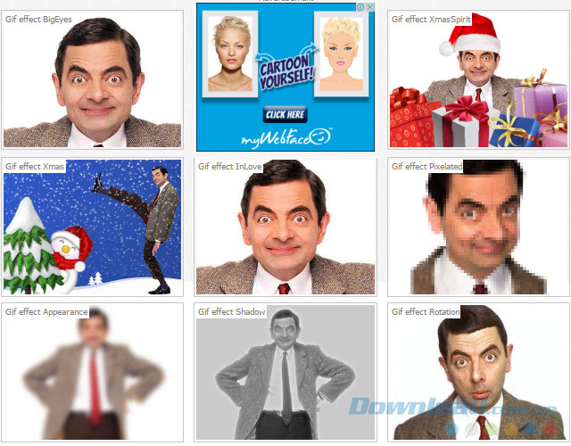 Hiệu ứng cho ảnh động Hiệu ứng cho ảnh động