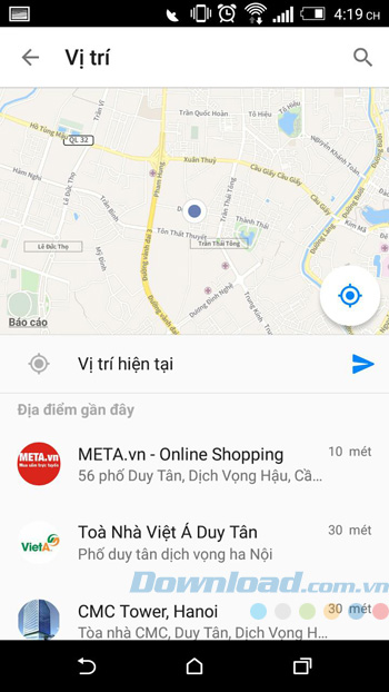 Địa điểm của bạn