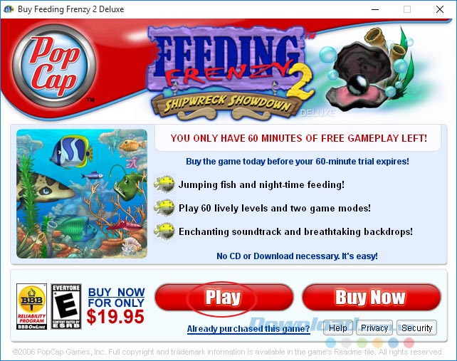 Chơi game Feeding Frenzy