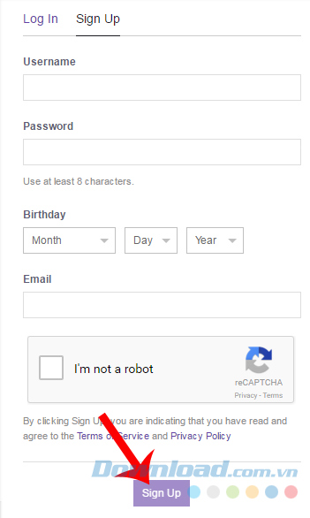 Cách đăng ký tài khoản Twitch Cách đăng ký tài khoản Twitch