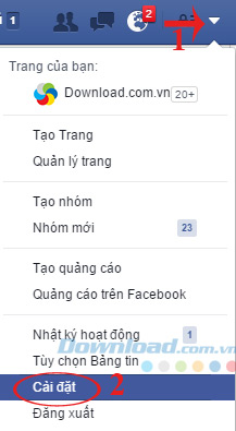 Truy cập vào Cài đặt