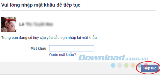 Điền mật khẩu