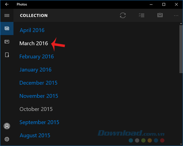 Chọn mốc thời gian Chọn mốc thời gian