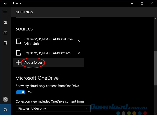 Thêm thư mục ảnh Thêm thư mục ảnh