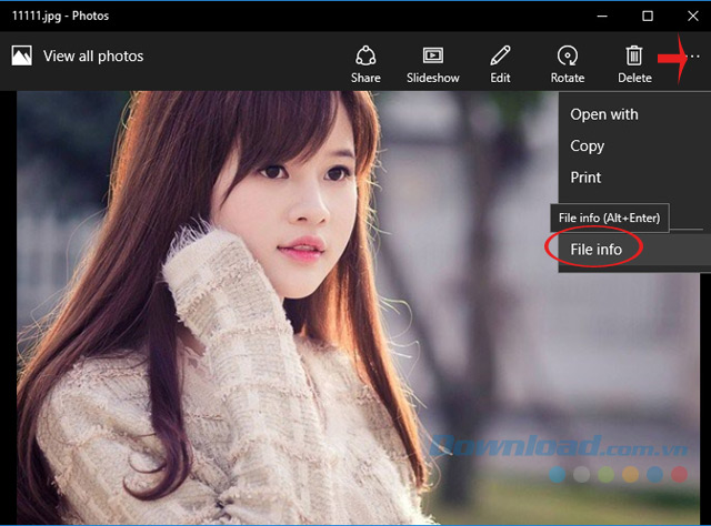 Xem thông tin ảnh Xem thông tin ảnh