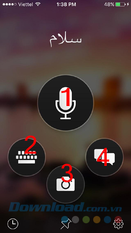 Giao diện chính của Microsoft Translator Giao diện chính của Microsoft Translator