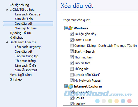 Xóa dấu vết bằng Glary Utilities Pro
