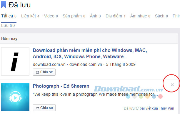 Xóa đã lưu Xóa đã lưu