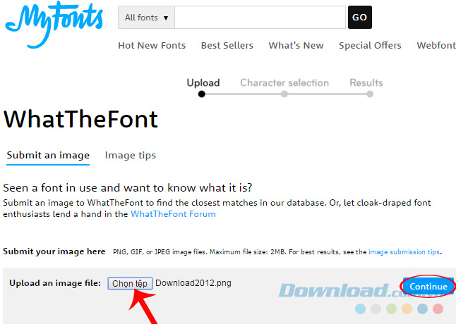 Nhận diện font chữ qua hình ảnh