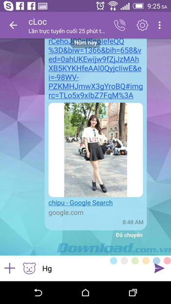 Giao diện chat Giao diện chat