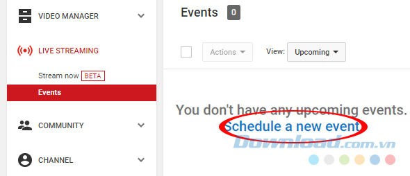 Tạo sự kiện mới Tạo sự kiện mới