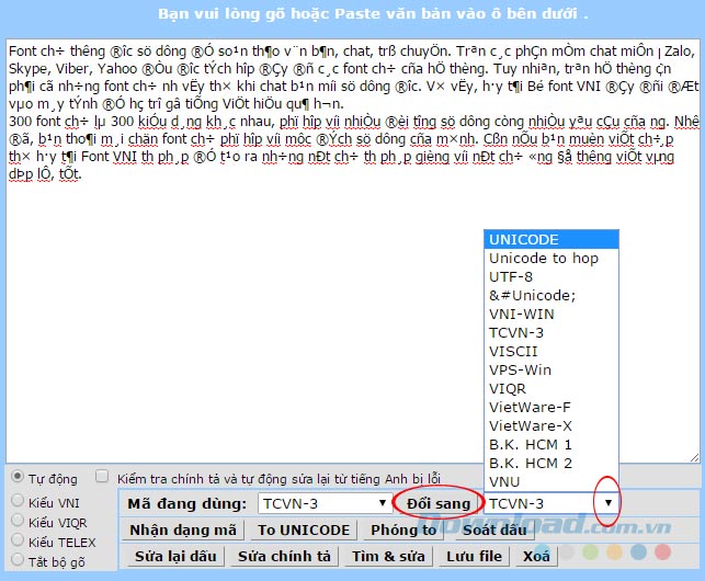 Thay đổi font chữ online Thay đổi font chữ online