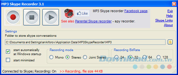 thu âm cuộc gọi Skype