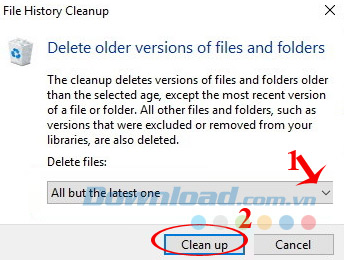 Dọn dẹp lịch sử file