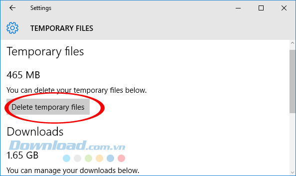 Xóa file tạm