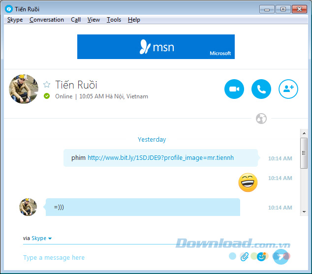Xử lý lỗi Skype gửi tin nhắn spam